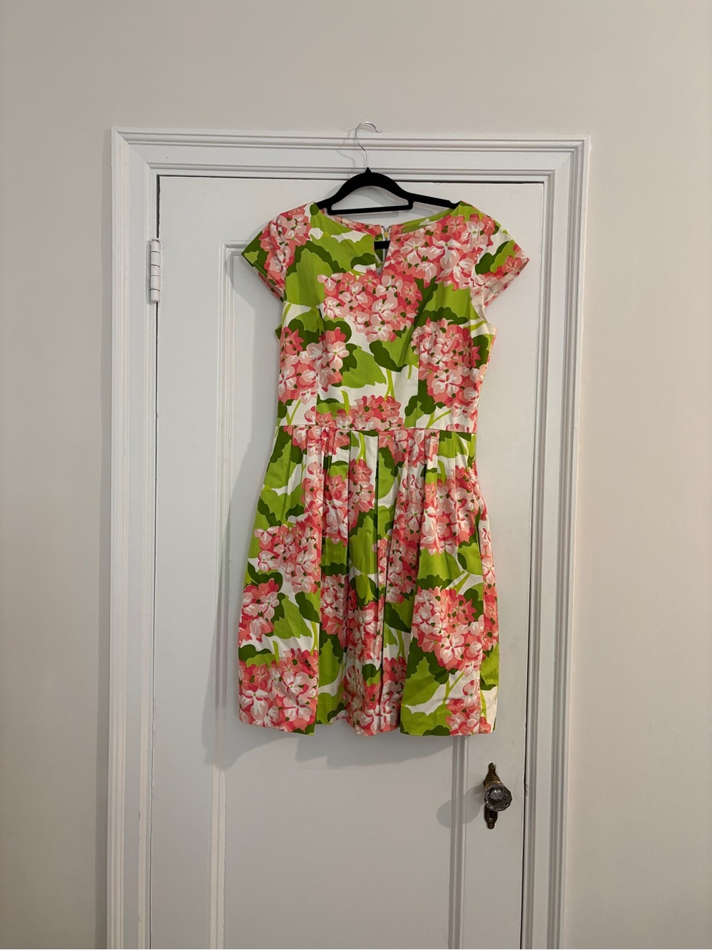 Elizabeth McKay Pink Floral Dress on Green